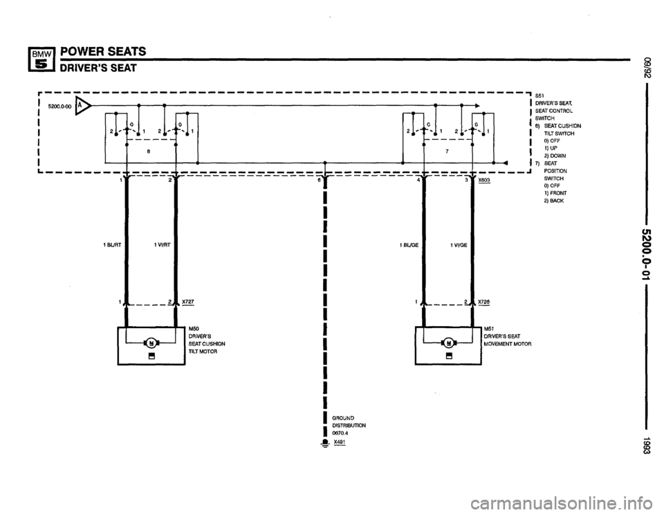 BMW 525i 1993 E34 Electrical Troubleshooting Manual 