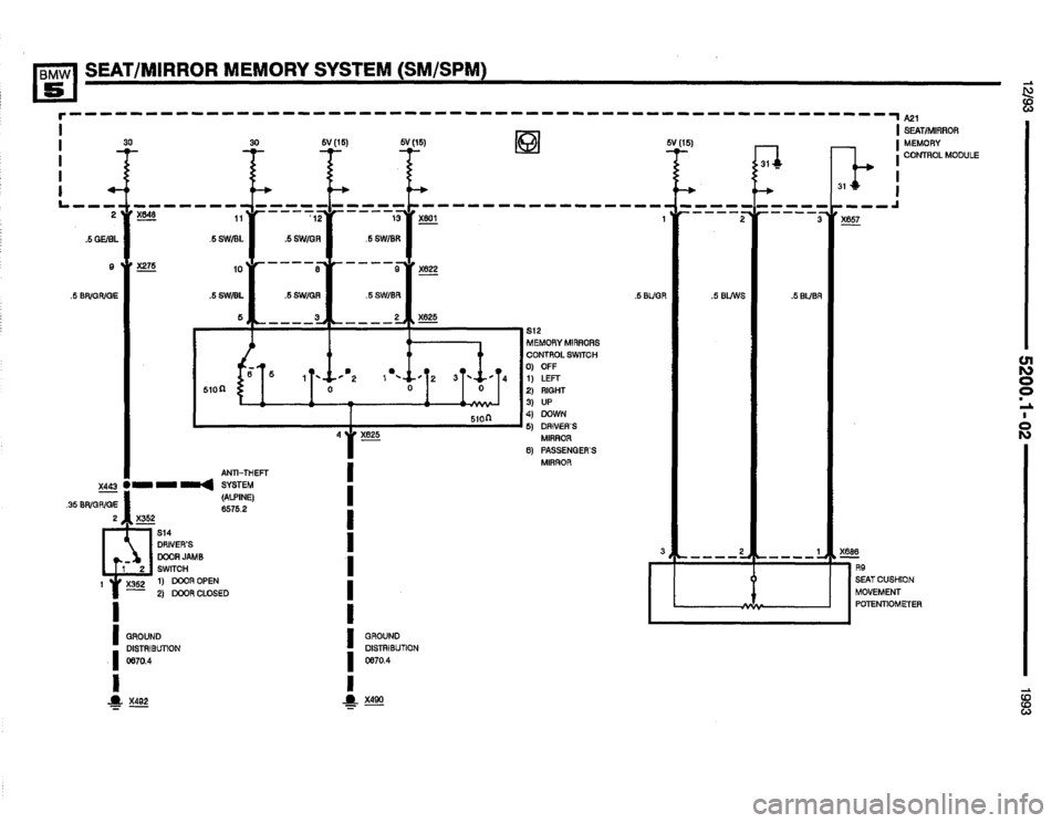 BMW 525i 1993 E34 Electrical Troubleshooting Manual BMW 525i 1993 E34 Electrical Troubleshooting Manual