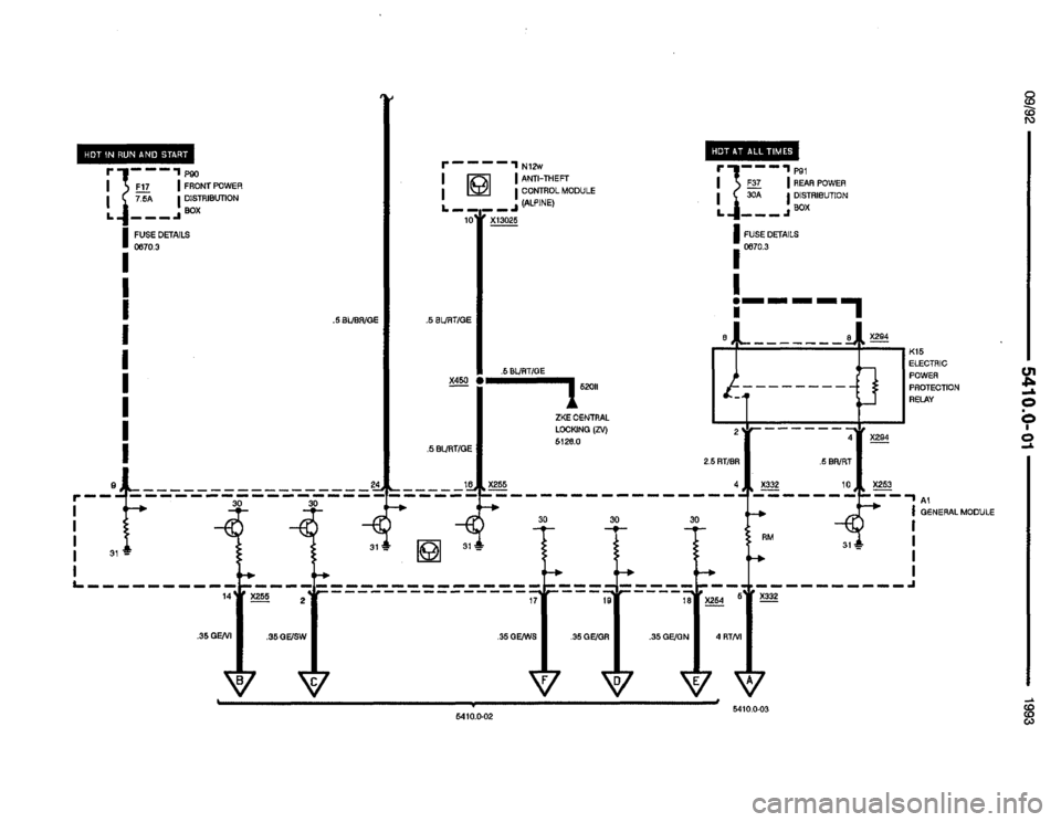 BMW 525i 1993 E34 Electrical Troubleshooting Manual 