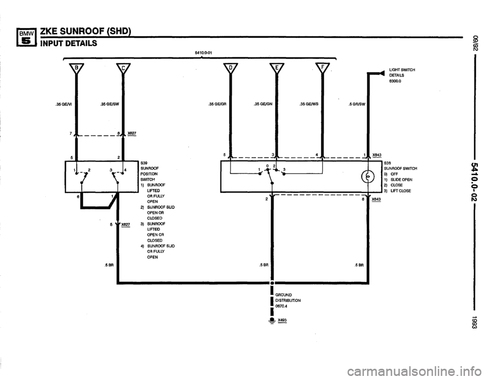 BMW 525i 1993 E34 Electrical Troubleshooting Manual 