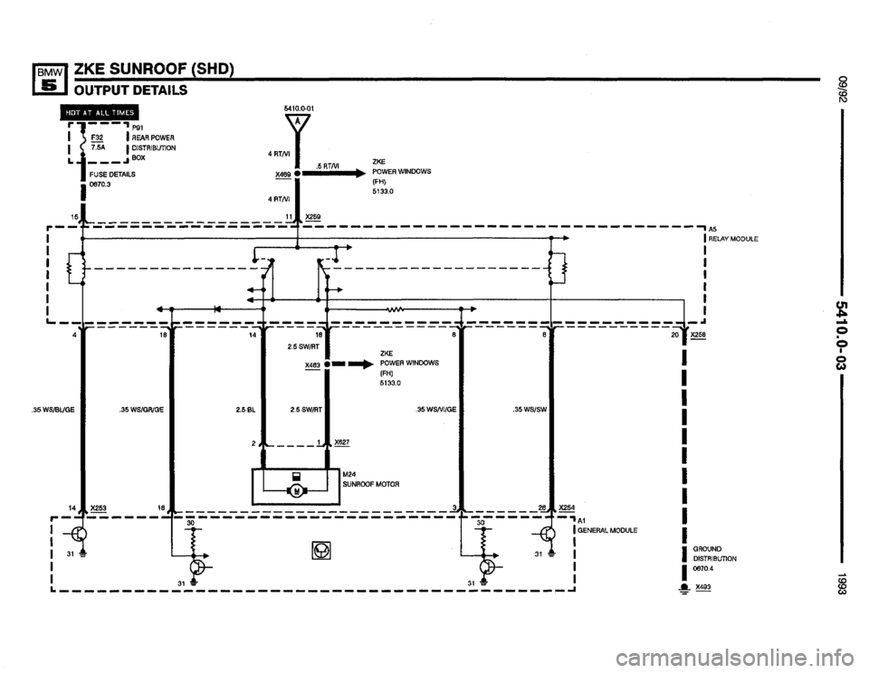 BMW 525i 1993 E34 Electrical Troubleshooting Manual 