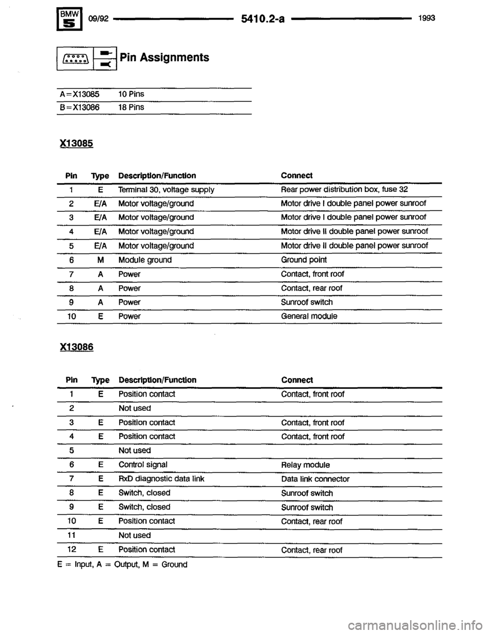 BMW 525i 1993 E34 Electrical Troubleshooting Manual 