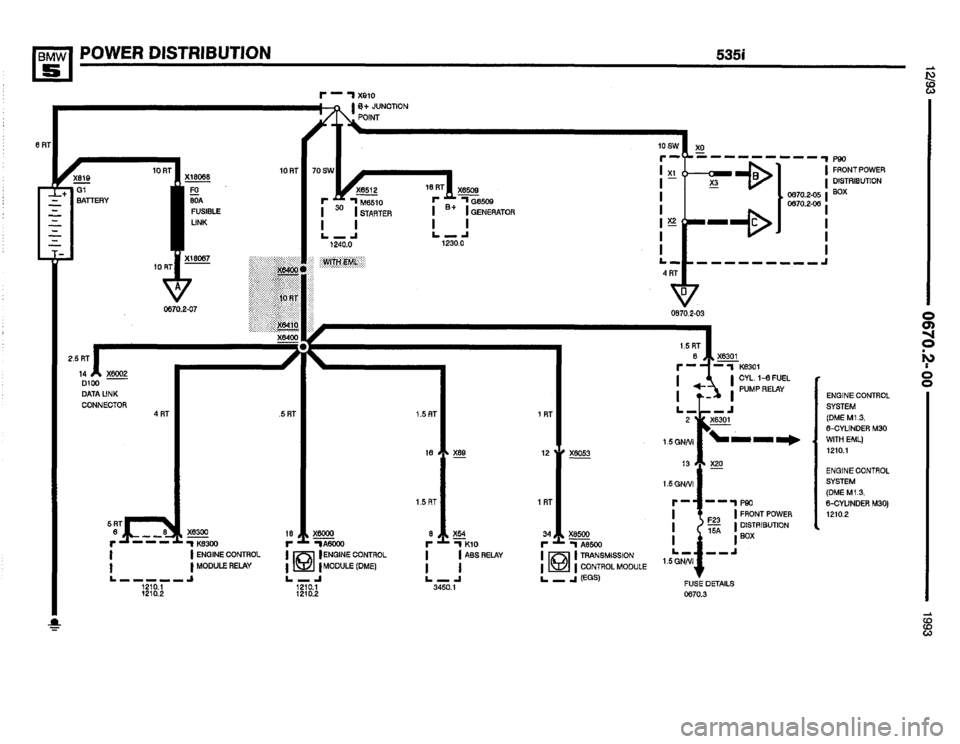 BMW 535i 1993 E34 Electrical Troubleshooting Manual 