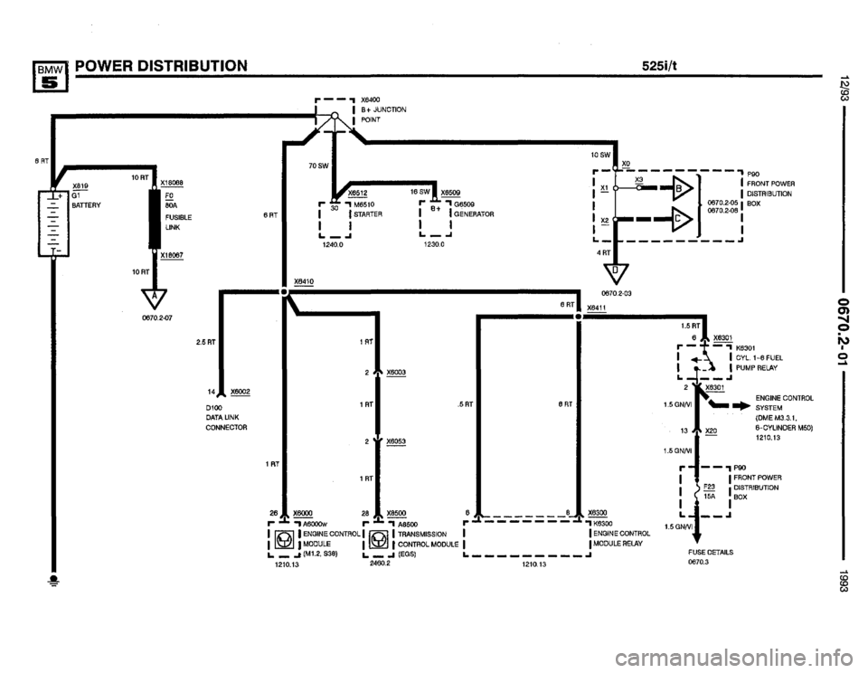 BMW 535i 1993 E34 Electrical Troubleshooting Manual 