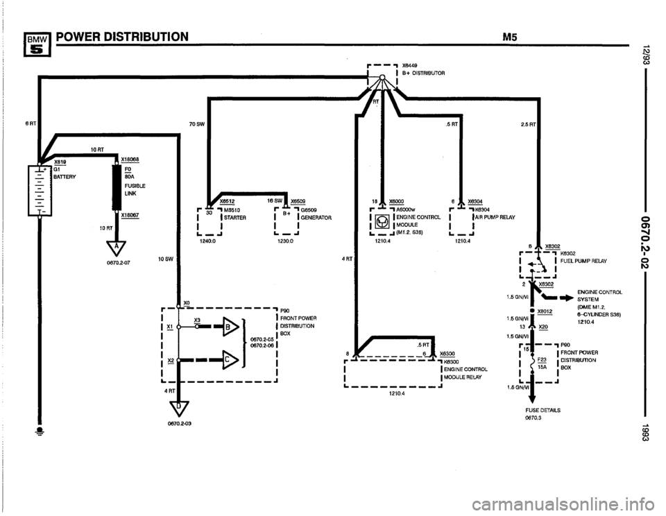 BMW M5 1993 E34 Electrical Troubleshooting Manual 