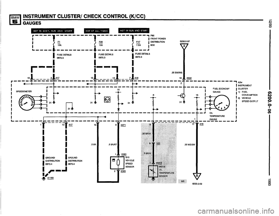 BMW 525i 1993 E34 Electrical Troubleshooting Manual 
