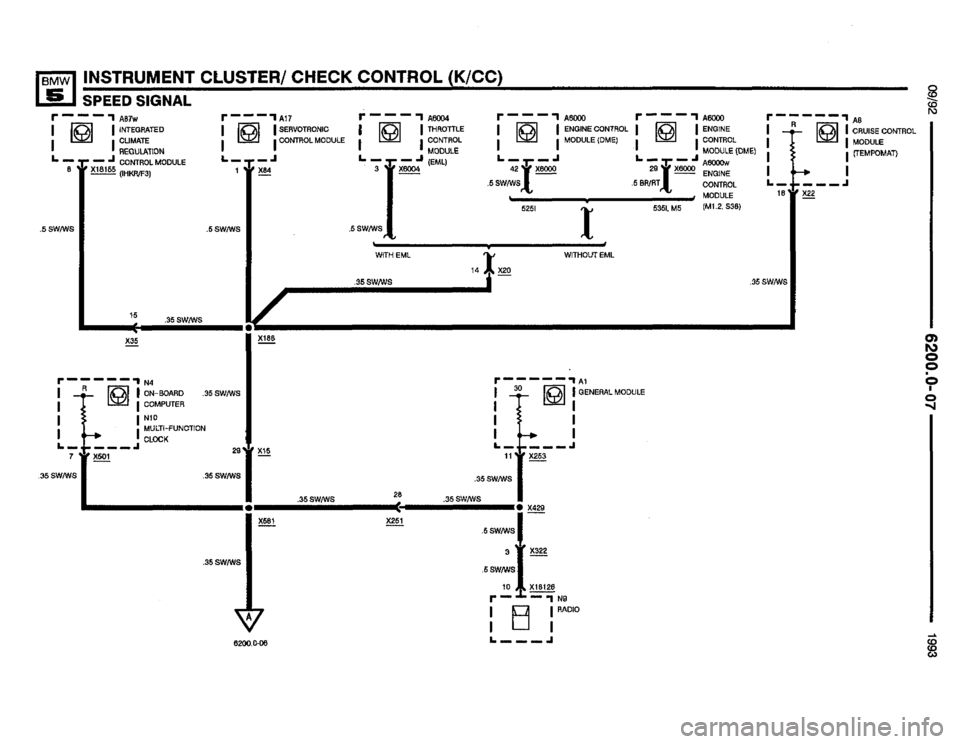BMW 525i 1993 E34 Electrical Troubleshooting Manual 
