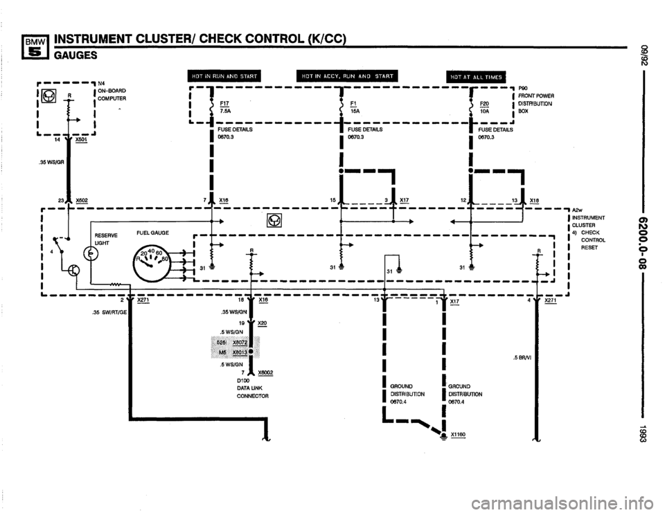 BMW 525i 1993 E34 Electrical Troubleshooting Manual 