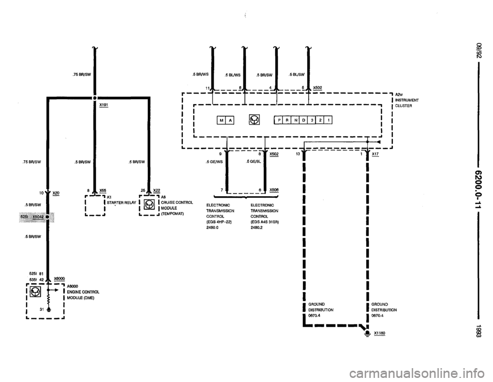 BMW 525i 1993 E34 Electrical Troubleshooting Manual 