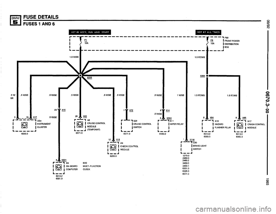 BMW 535i 1993 E34 Electrical Troubleshooting Manual 