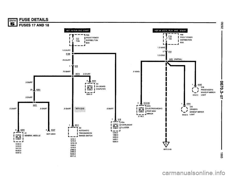 BMW 535i 1993 E34 Electrical Troubleshooting Manual 