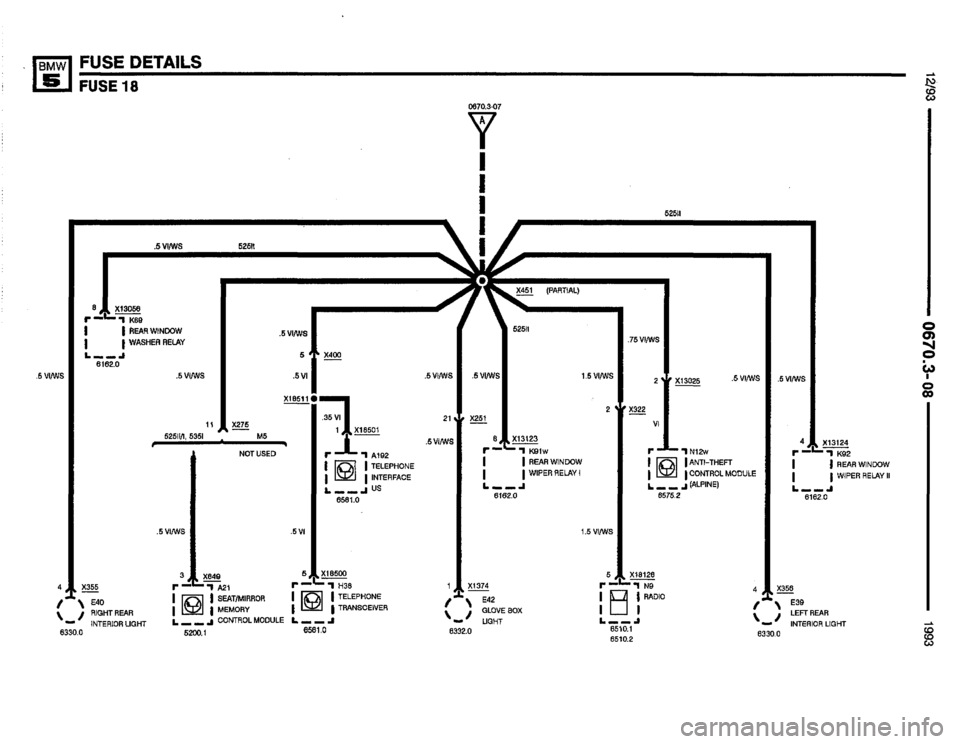 BMW 535i 1993 E34 Electrical Troubleshooting Manual 