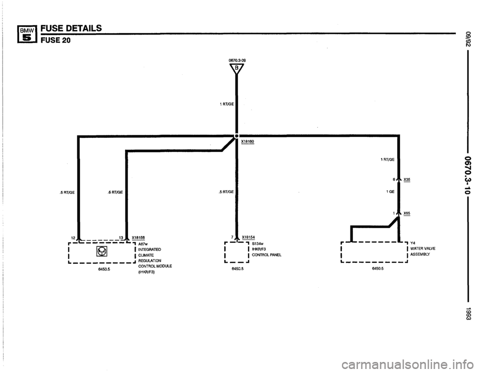 BMW 535i 1993 E34 Electrical Troubleshooting Manual 