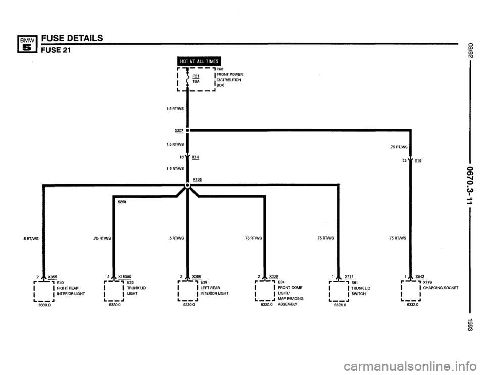 BMW 535i 1993 E34 Electrical Troubleshooting Manual 