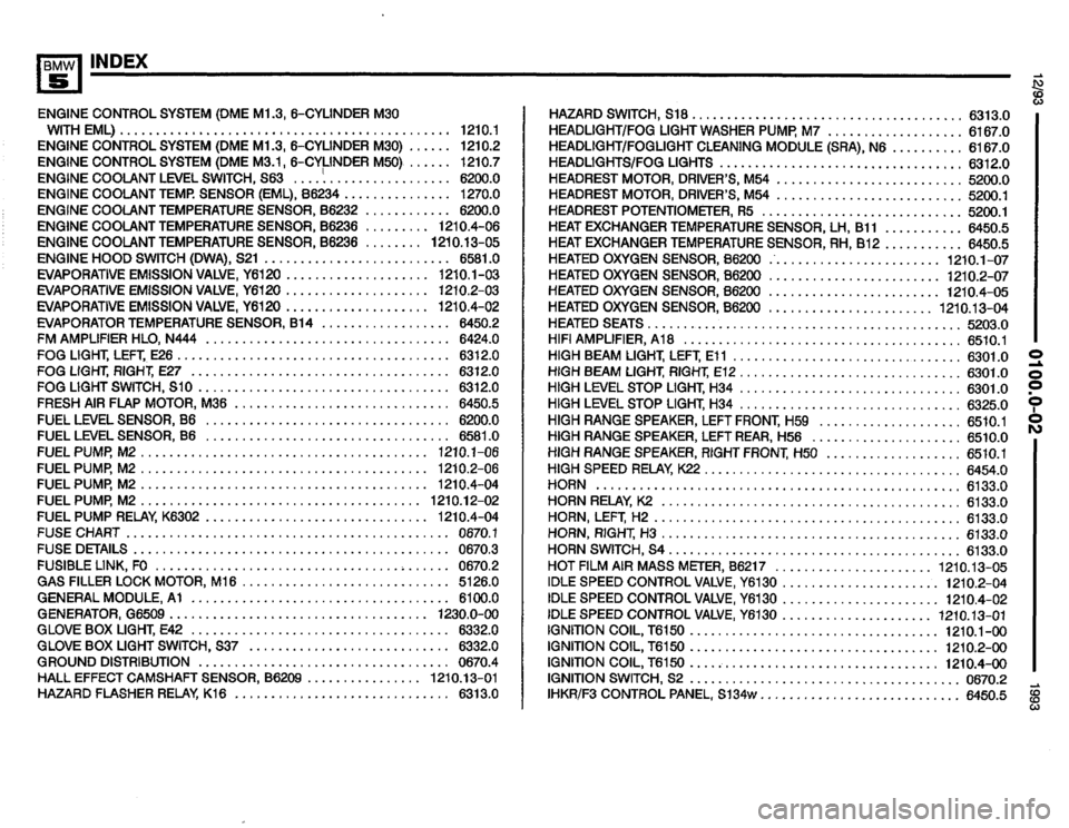 BMW 525it 1993 E34 Electrical Troubleshooting Manual 