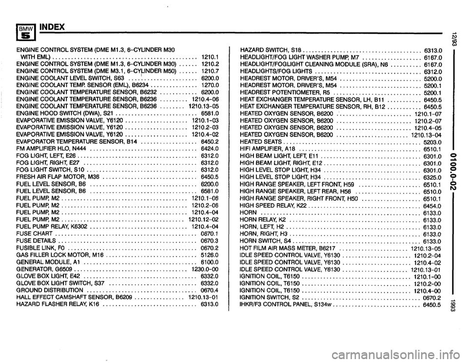 BMW 535i 1993 E34 Electrical Troubleshooting Manual 