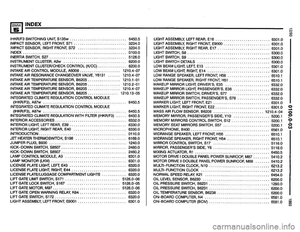 BMW 525it 1993 E34 Electrical Troubleshooting Manual 