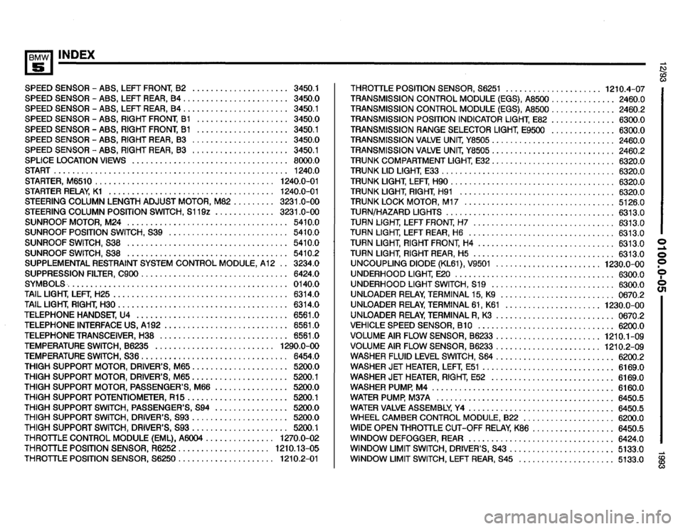 BMW 525it 1993 E34 Electrical Troubleshooting Manual 