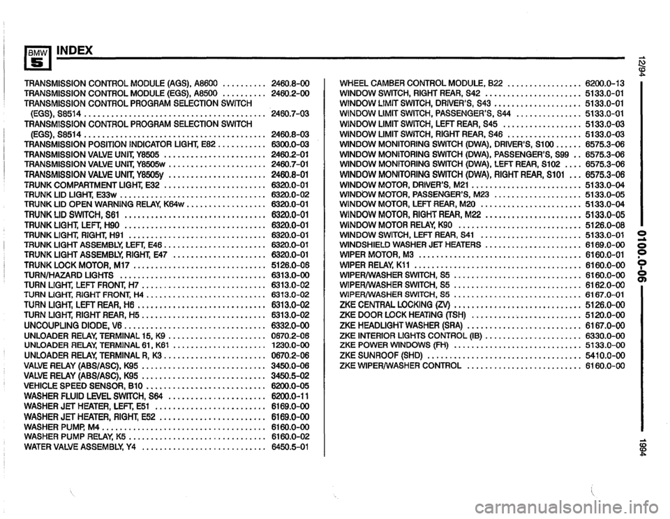 BMW 525i 1994 E34 Electrical Troubleshooting Manual 
