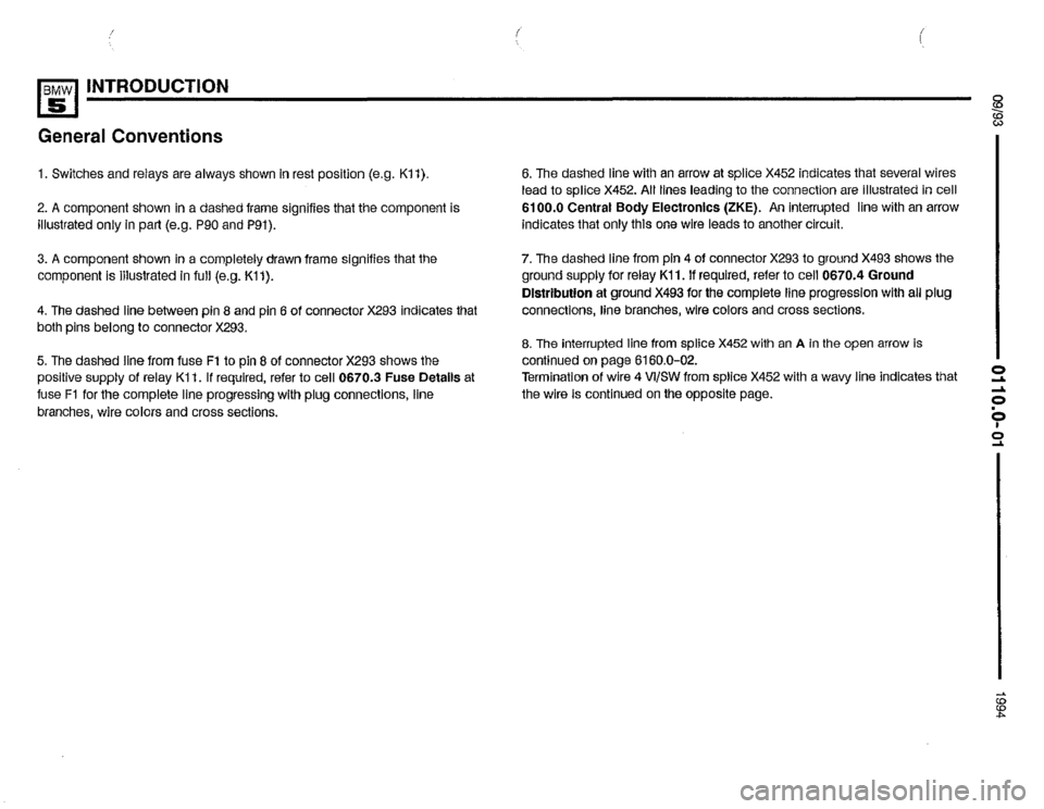 BMW 525it 1994 E34 Electrical Troubleshooting Manual 