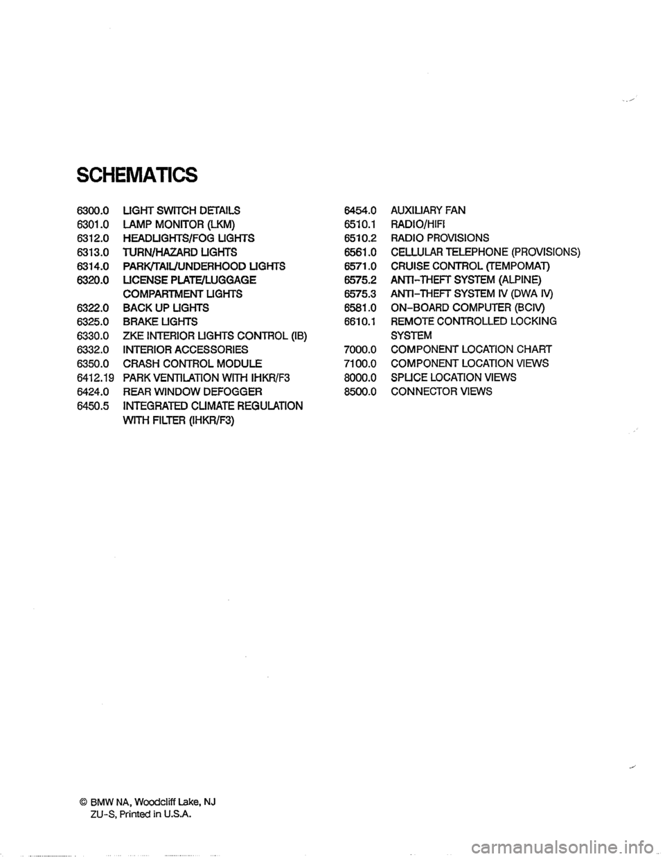 BMW 540i 1994 E34 Electrical Troubleshooting Manual 