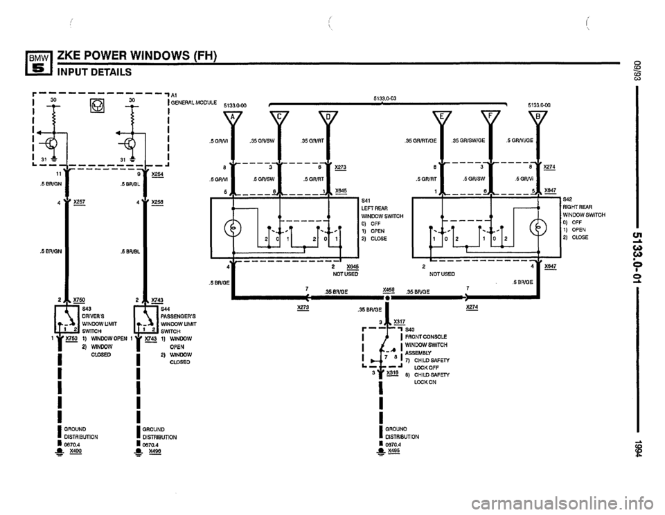 BMW 530i 1994 E34 Electrical Troubleshooting Manual 