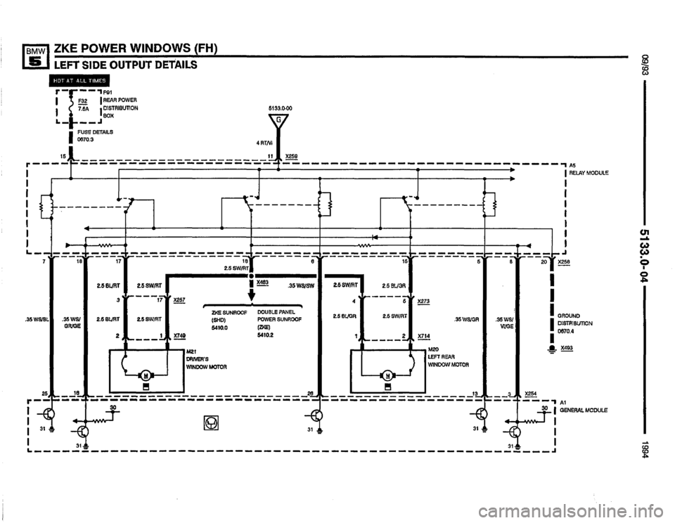 BMW 530i 1994 E34 Electrical Troubleshooting Manual 