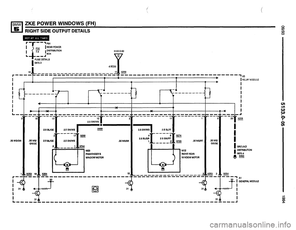 BMW 530i 1994 E34 Electrical Troubleshooting Manual 
