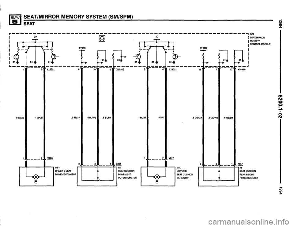 BMW 540i 1994 E34 Electrical Troubleshooting Manual 
