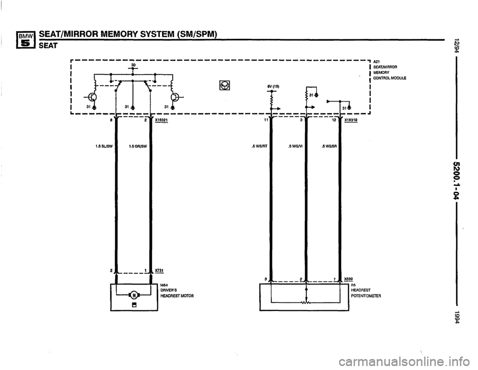 BMW 540i 1994 E34 Electrical Troubleshooting Manual 
