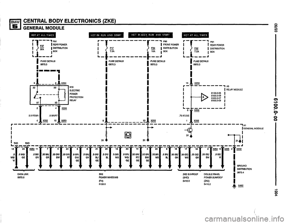 BMW 530i 1994 E34 Electrical Troubleshooting Manual 