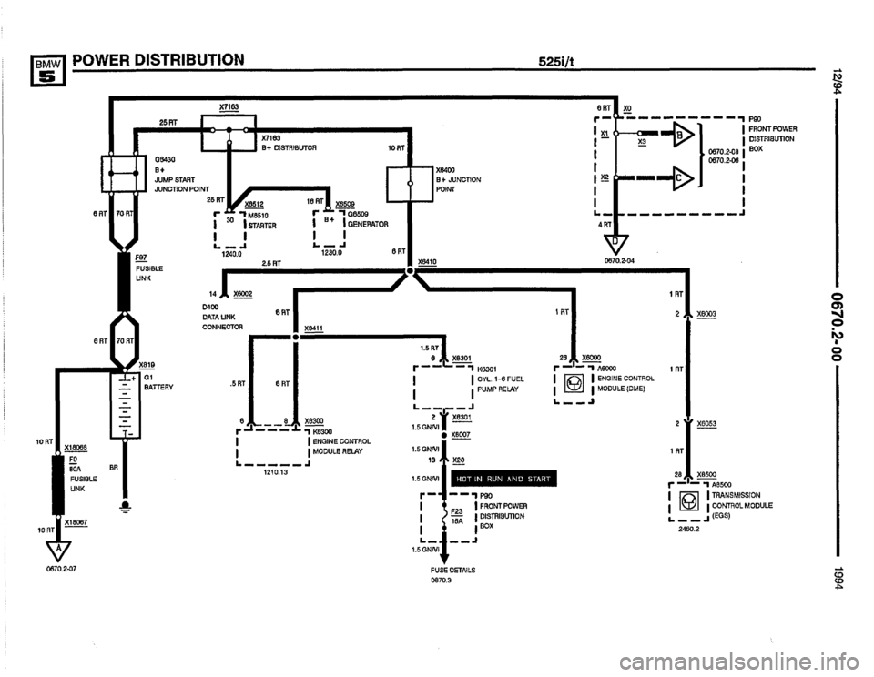 BMW 525i 1994 E34 Electrical Troubleshooting Manual 