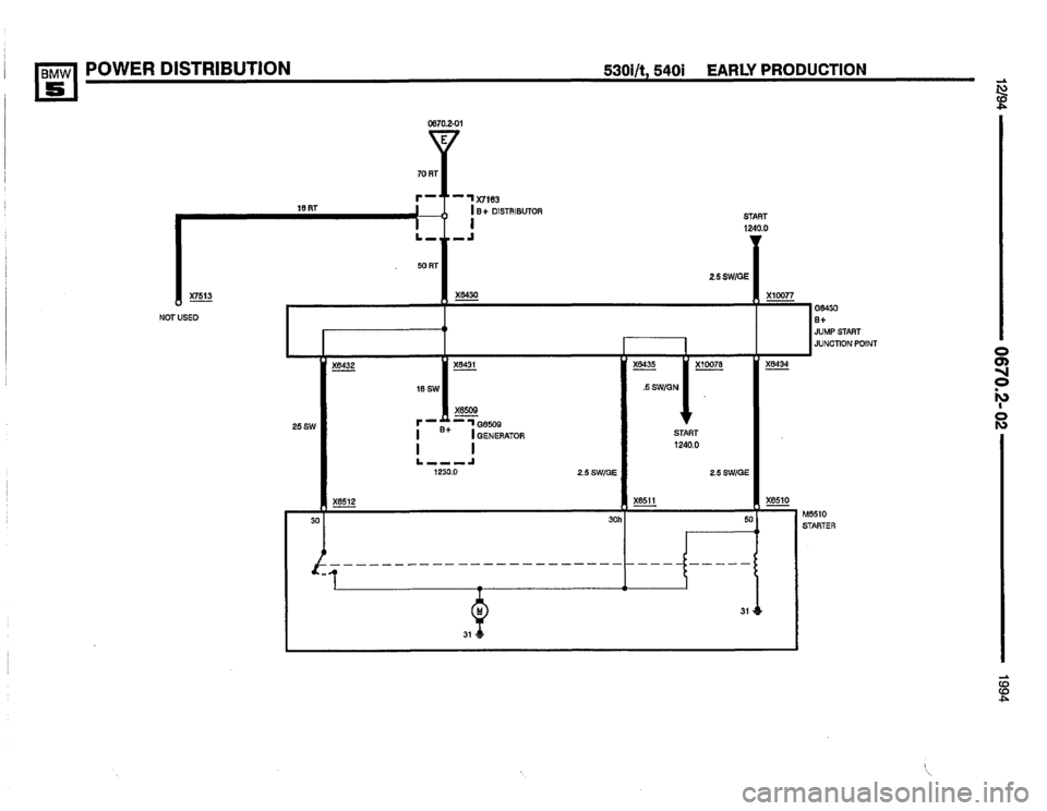 BMW 540i 1994 E34 Electrical Troubleshooting Manual 