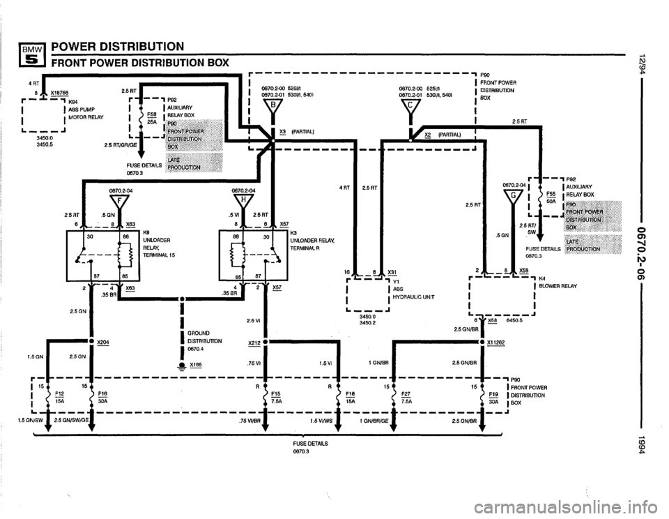 BMW 525i 1994 E34 Electrical Troubleshooting Manual 