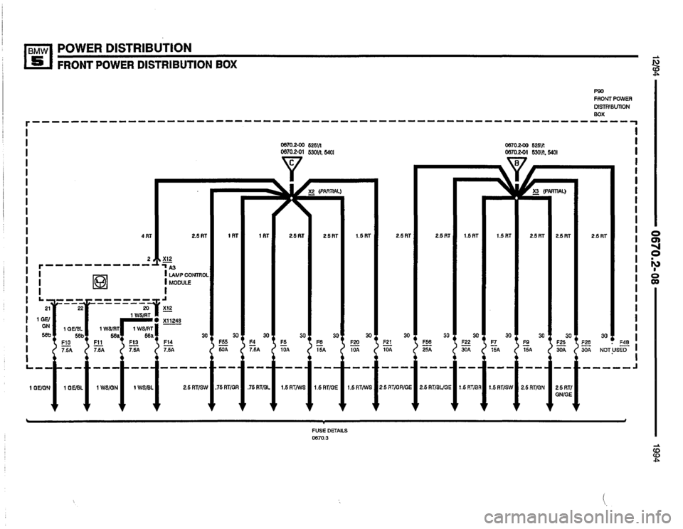 BMW 525i 1994 E34 Electrical Troubleshooting Manual 