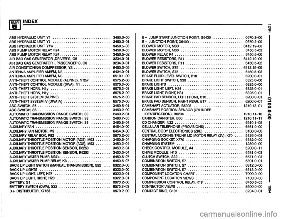 BMW 530i 1994 E34 Electrical Troubleshooting Manual 
