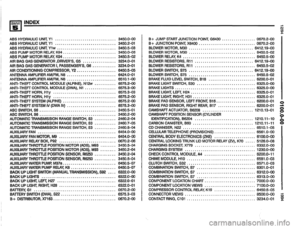 BMW 525i 1994 E34 Electrical Troubleshooting Manual 