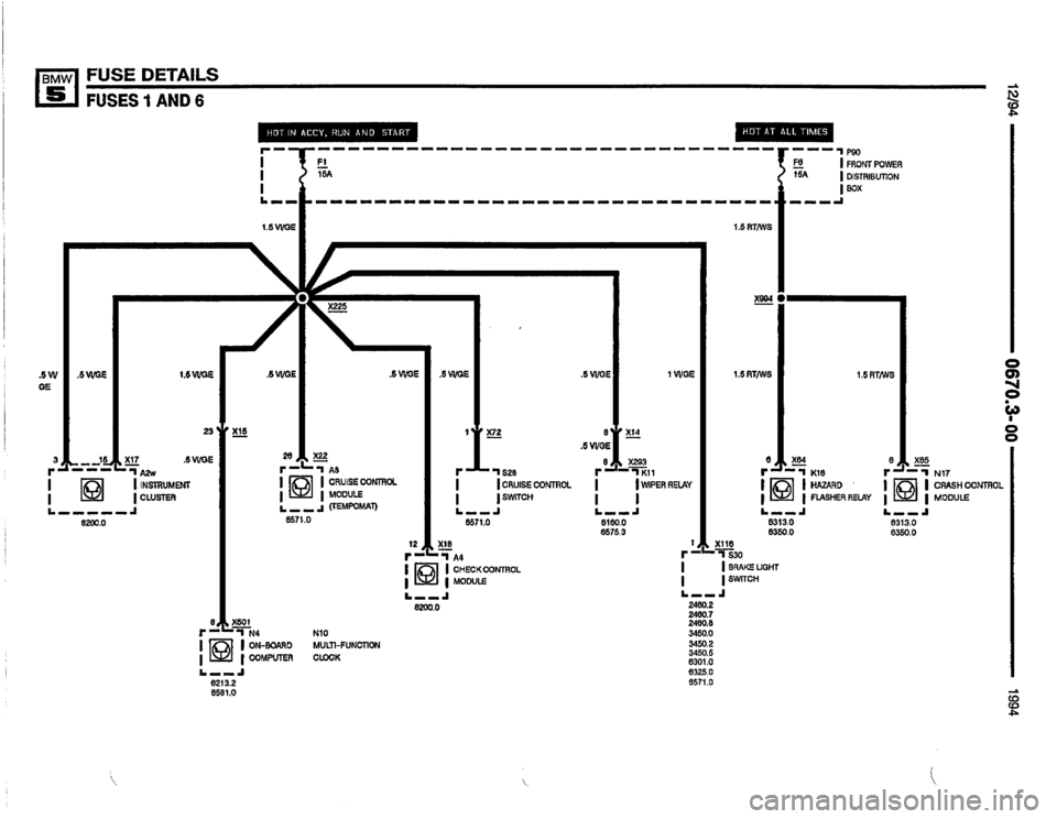 BMW 540i 1994 E34 Electrical Troubleshooting Manual 