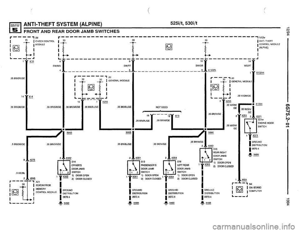 BMW 540i 1994 E34 Electrical Troubleshooting Manual BMW 540i 1994 E34 Electrical Troubleshooting Manual