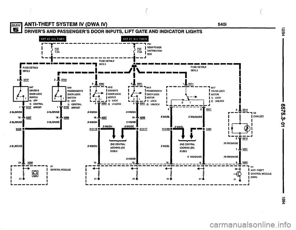 BMW 540i 1994 E34 Electrical Troubleshooting Manual BMW 540i 1994 E34 Electrical Troubleshooting Manual