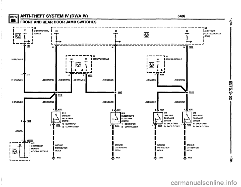 BMW 540i 1994 E34 Electrical Troubleshooting Manual BMW 540i 1994 E34 Electrical Troubleshooting Manual