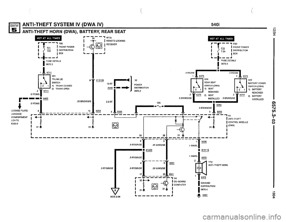 BMW 540i 1994 E34 Electrical Troubleshooting Manual BMW 540i 1994 E34 Electrical Troubleshooting Manual