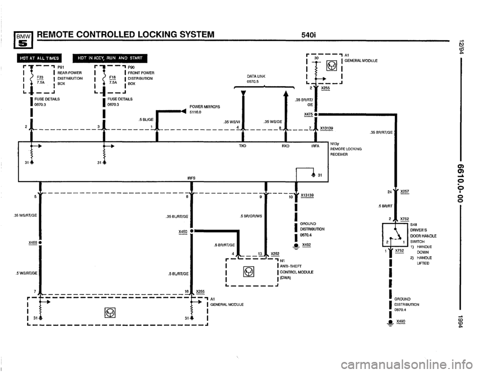 BMW 540i 1994 E34 Electrical Troubleshooting Manual BMW 540i 1994 E34 Electrical Troubleshooting Manual