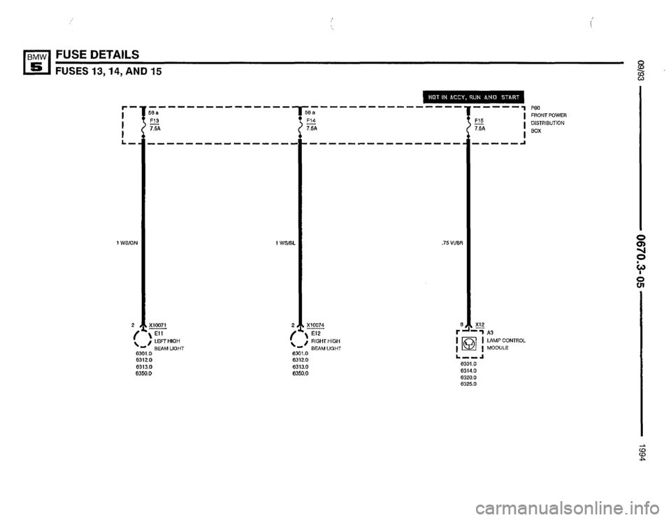 BMW 525it 1994 E34 Electrical Troubleshooting Manual 