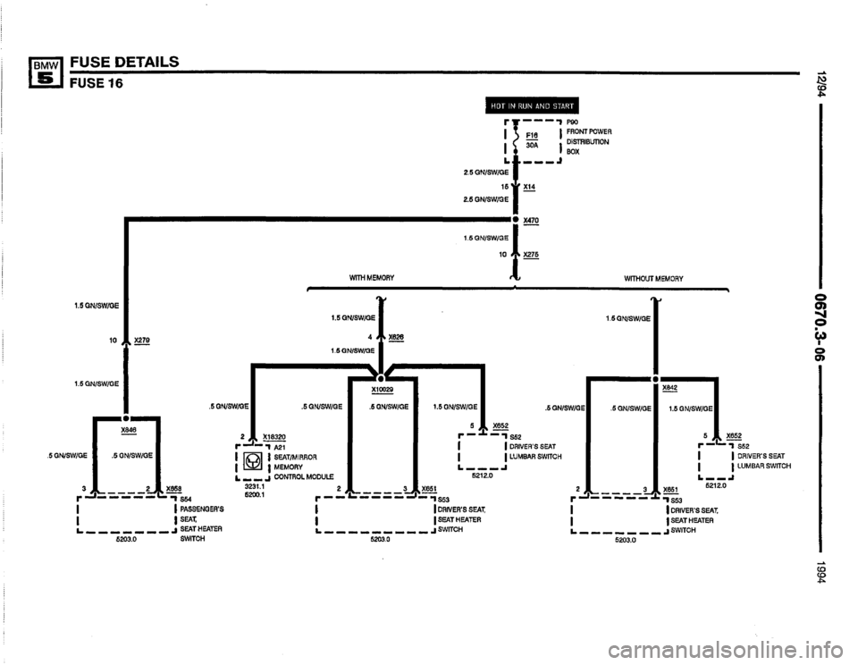 BMW 525it 1994 E34 Electrical Troubleshooting Manual 