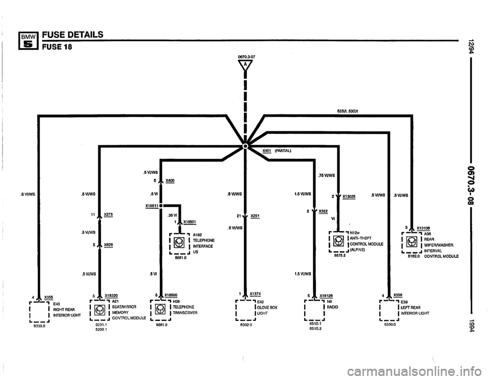 BMW 525it 1994 E34 Electrical Troubleshooting Manual 