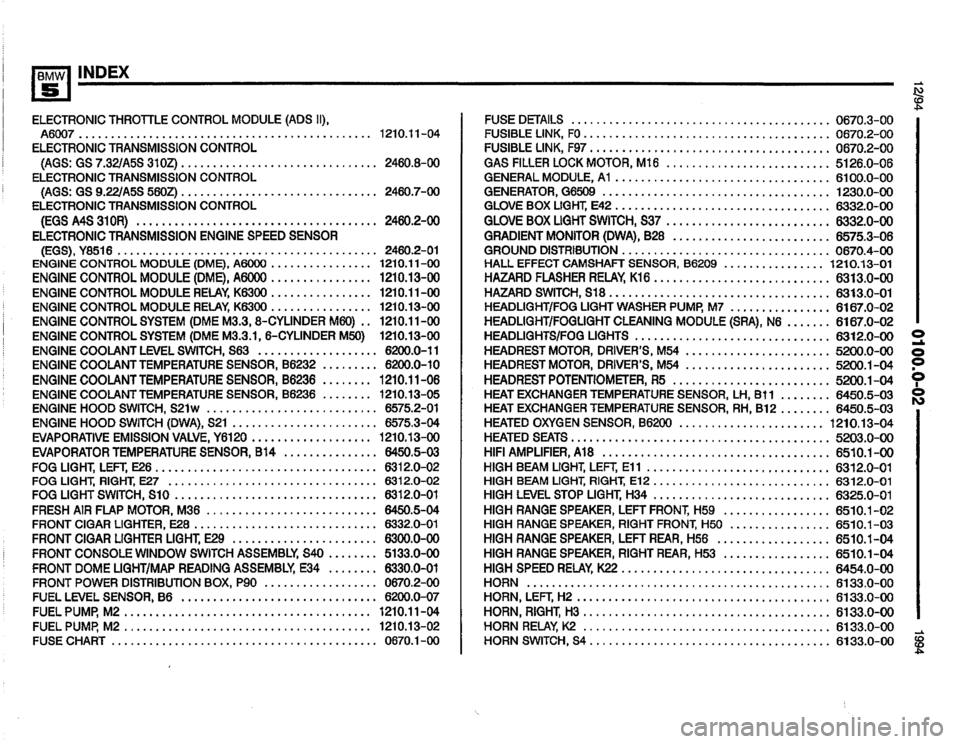 BMW 540i 1994 E34 Electrical Troubleshooting Manual 