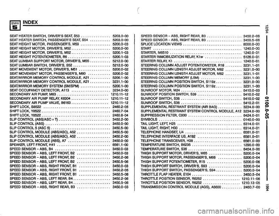 BMW 525i 1994 E34 Electrical Troubleshooting Manual 