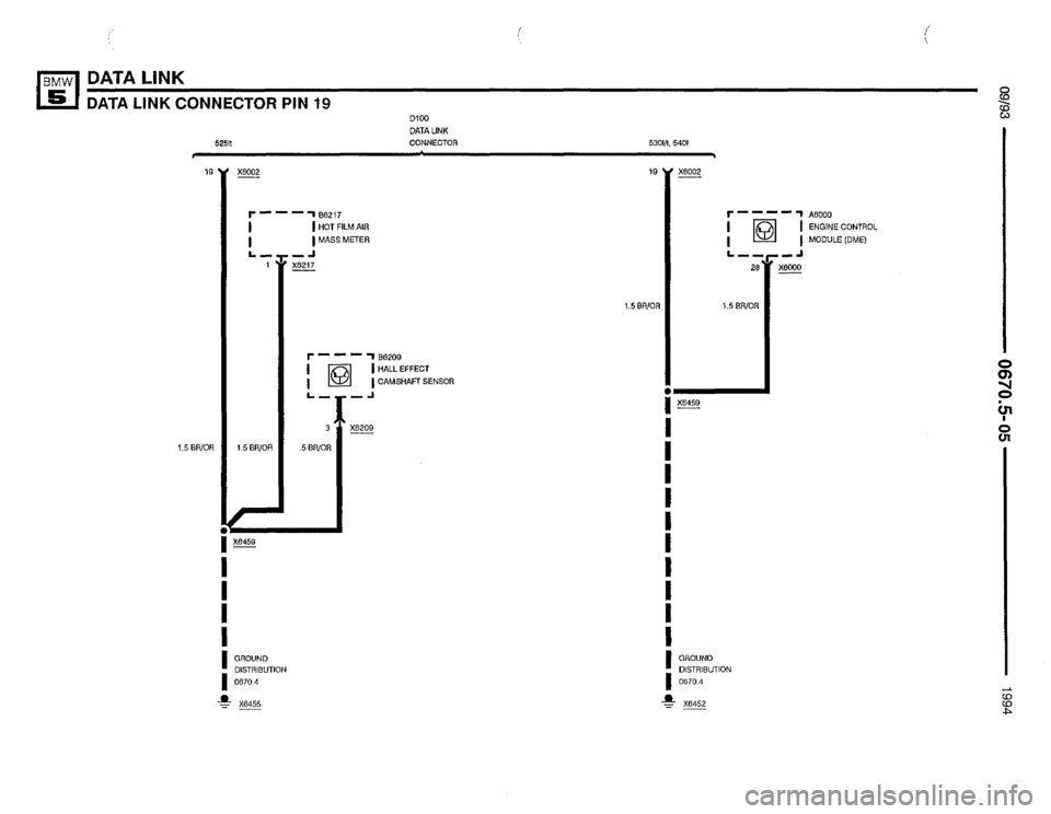 BMW 525i 1994 E34 Electrical Troubleshooting Manual 