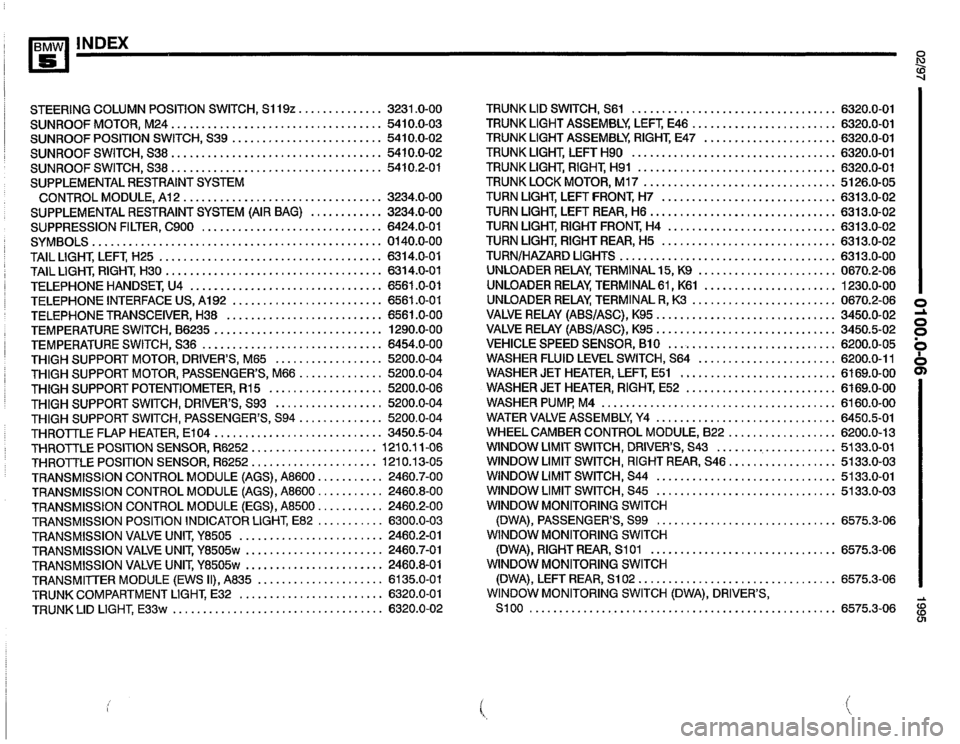 BMW 525it 1995 E34 Electrical Troubleshooting Manual 